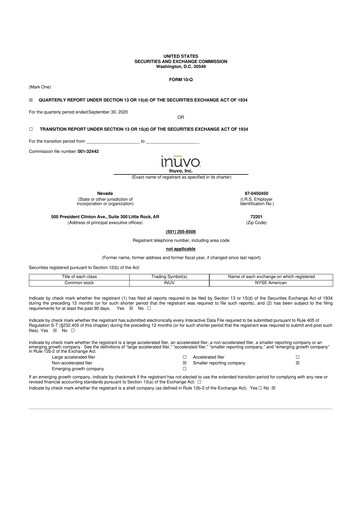 Thumbnail Inuvo 10-Q Quarterly Report FY2020 