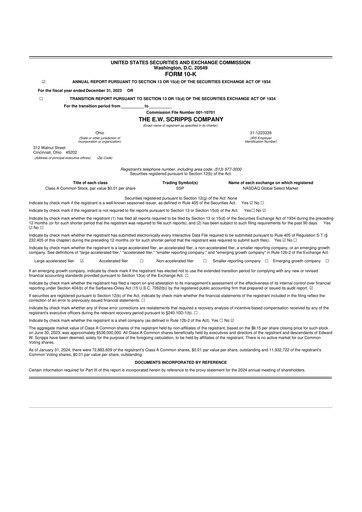 Thumbnail E. W. Scripps Company
 10-K Annual Report 2023