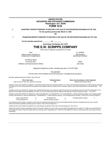 Thumbnail E. W. Scripps Company
 10-Q Quarterly Report FY2026 