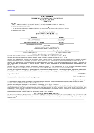 Thumbnail Power Integrations
 10-K Annual Report 2017