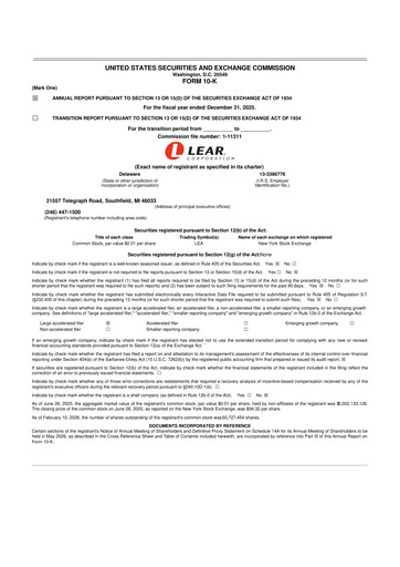 Thumbnail Lear Corporation
 10-K Annual Report 2025