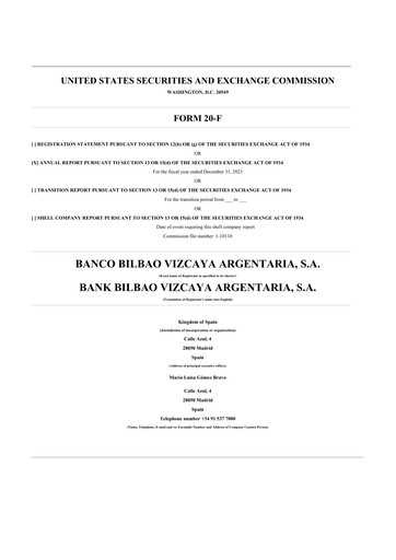 Thumbnail Banco Bilbao Vizcaya Argentaria 20-F Annual Report 2023