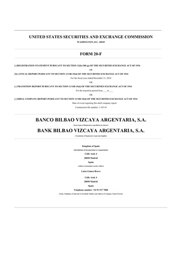 Thumbnail Banco Bilbao Vizcaya Argentaria 20-F Annual Report 2024