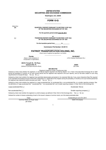 Thumbnail FRP Holdings
 10-Q Quarterly Report FY 