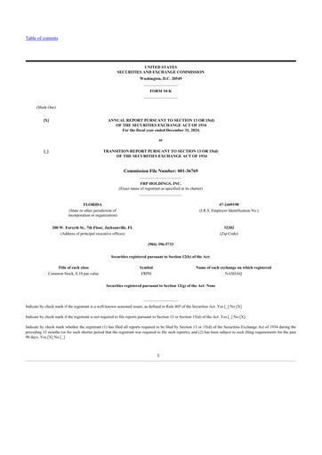 Thumbnail FRP Holdings
 10-K Annual Report 2024