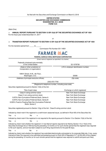 Thumbnail Federal Agricultural Mortgage Corporation 10-K Annual Report 2017