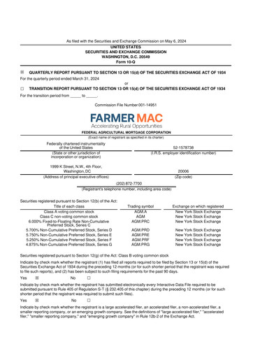 Thumbnail Federal Agricultural Mortgage Corporation 10-Q Quarterly Report FY2024 