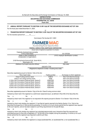 Thumbnail Federal Agricultural Mortgage Corporation 10-K Annual Report 2025