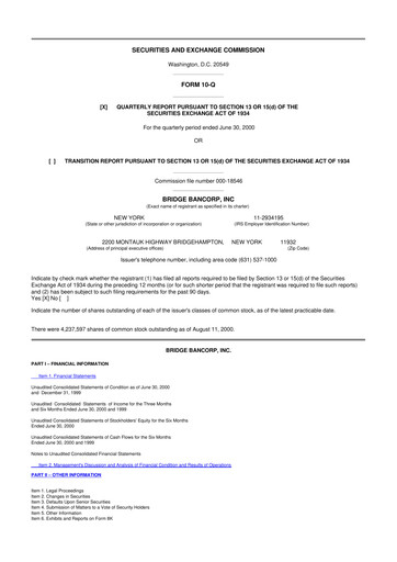 Miniature Dime Community Bancshares 10-Q Rapport trimestriel  