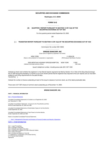 Miniature Dime Community Bancshares 10-Q Rapport trimestriel  