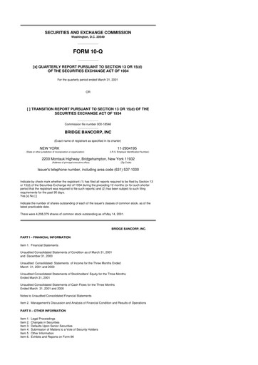 Miniature Dime Community Bancshares 10-Q Rapport trimestriel  