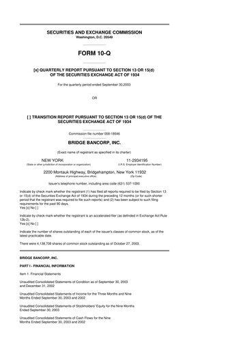 Miniature Dime Community Bancshares 10-Q Rapport trimestriel  