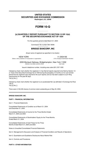 Miniature Dime Community Bancshares 10-Q Rapport trimestriel  