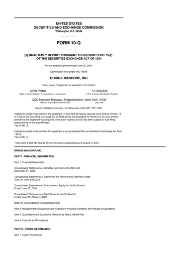 Miniature Dime Community Bancshares 10-Q Rapport trimestriel  