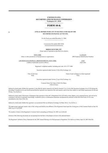 Thumbnail Dime Community Bancshares 10-K Annual Report 