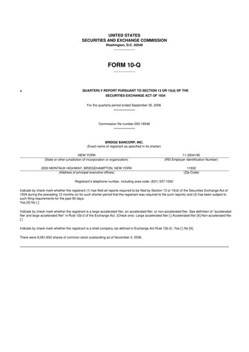 Miniature Dime Community Bancshares 10-Q Rapport trimestriel  