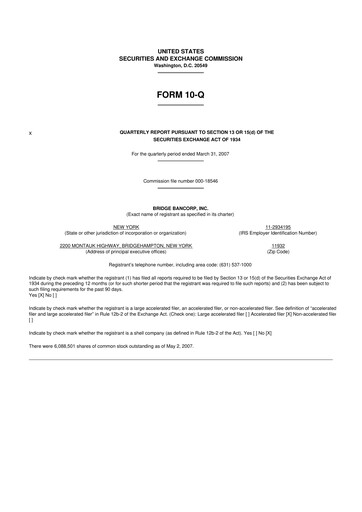 Miniature Dime Community Bancshares 10-Q Rapport trimestriel  