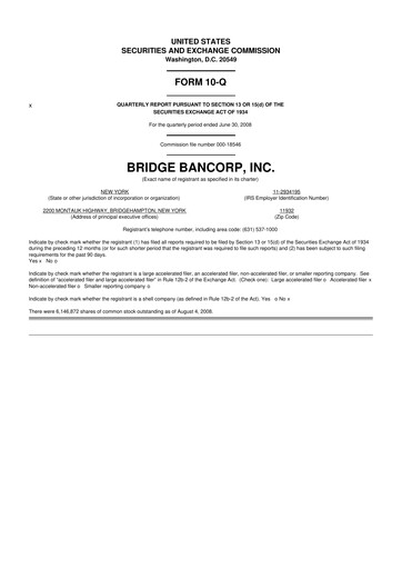 Miniature Dime Community Bancshares 10-Q Rapport trimestriel  