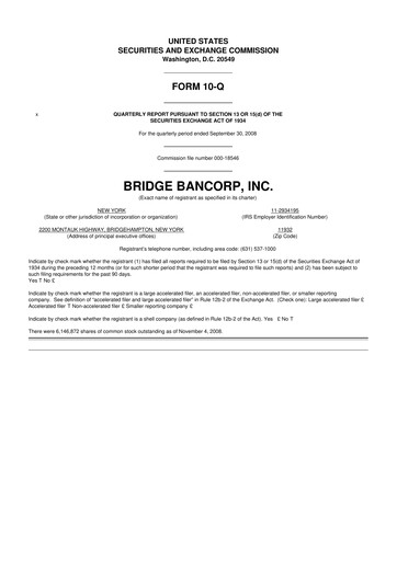 Miniature Dime Community Bancshares 10-Q Rapport trimestriel  