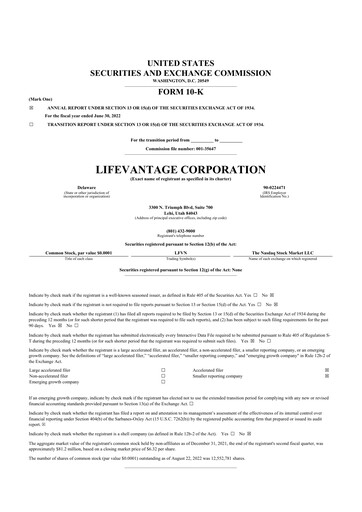 Thumbnail Lifevantage 10-K Annual Report 2022