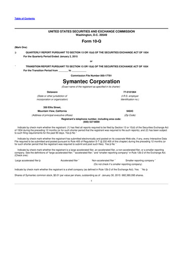 Thumbnail Gen Digital 10-Q Quarterly Report FY2015 