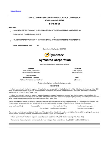 Thumbnail Gen Digital 10-Q Quarterly Report FY2018 