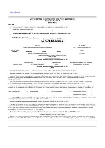 Thumbnail Gen Digital 10-K Annual Report 2020