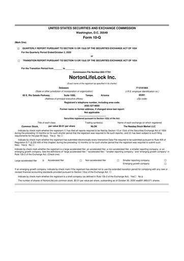 Thumbnail Gen Digital 10-Q Quarterly Report FY2021 