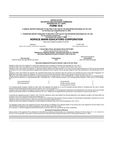 Vorschaubild Horace Mann Educators 10-K Jahresbericht 2025