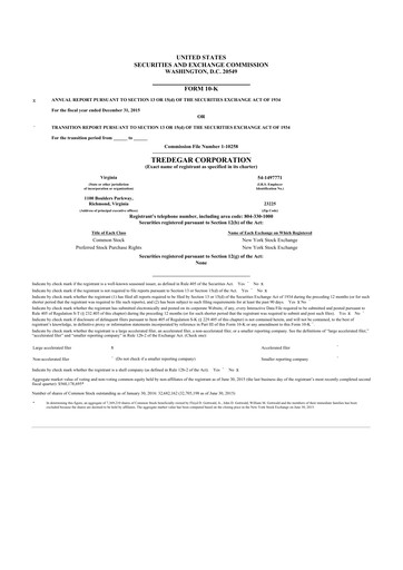 Thumbnail Tredegar 10-K Annual Report 2015