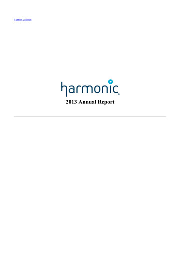 Vorschaubild Harmonic Inc. 10-K Jahresbericht 2013