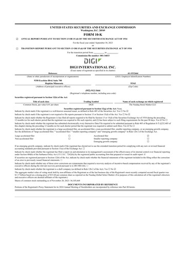 Thumbnail Digi International
 10-K Annual Report 2023