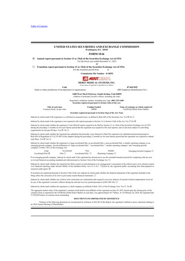 Thumbnail Merit Medical 10-K Annual Report 2023