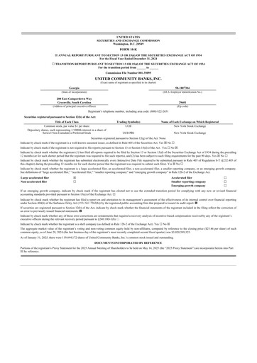 Thumbnail United Community Bank 10-K Annual Report 2024