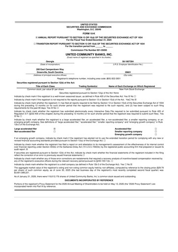 Vorschaubild United Community Bank 10-K Jahresbericht 2025