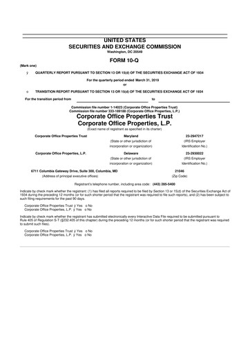 Thumbnail COPT Defense Properties 10-Q Quarterly Report FY 
