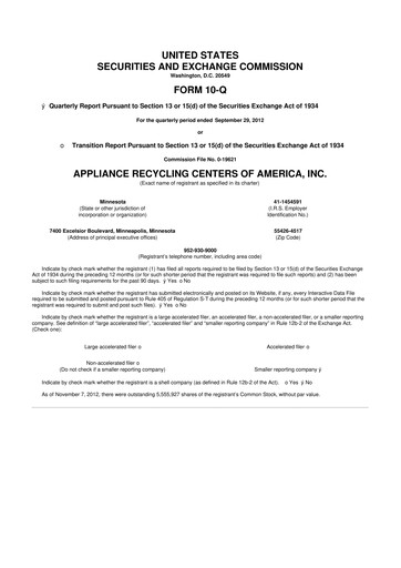 Vorschaubild ALT5 Sigma 10-Q Quartalsbericht 2012 