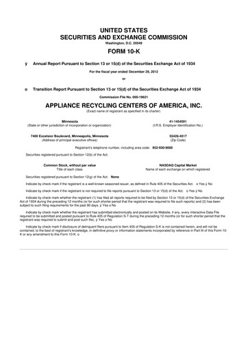 Miniature ALT5 Sigma 10-K Rapport annuel 2012