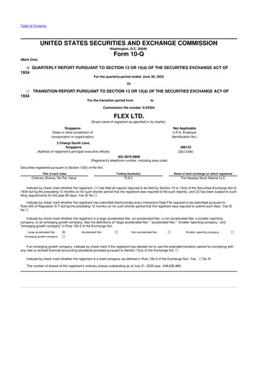 Miniature Flex 10-Q Rapport trimestriel 2024 