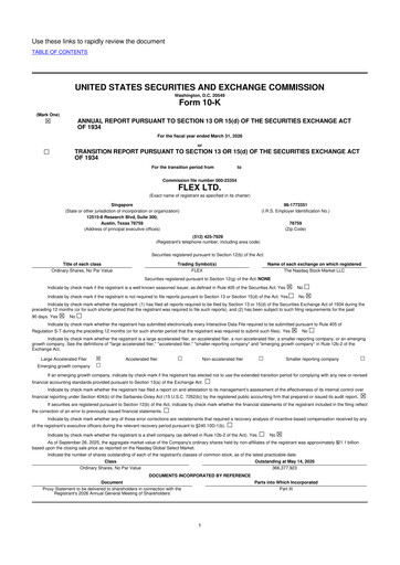 Thumbnail Flex 10-K Annual Report 2026