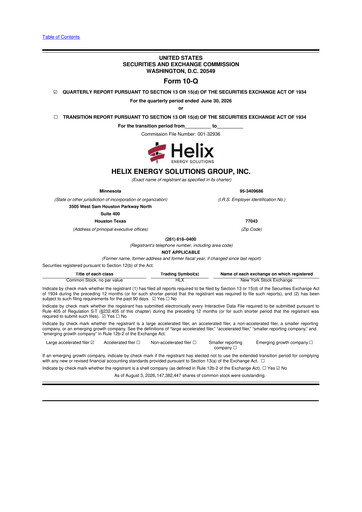 Thumbnail Helix Energy Solutions 10-Q Quarterly Report FY2026 