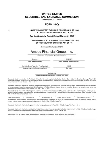 Thumbnail Octave Specialty Group 10-Q Quarterly Report FY2017 