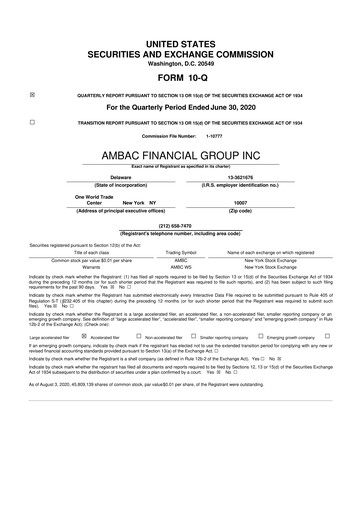 Thumbnail Octave Specialty Group 10-Q Quarterly Report FY2019 