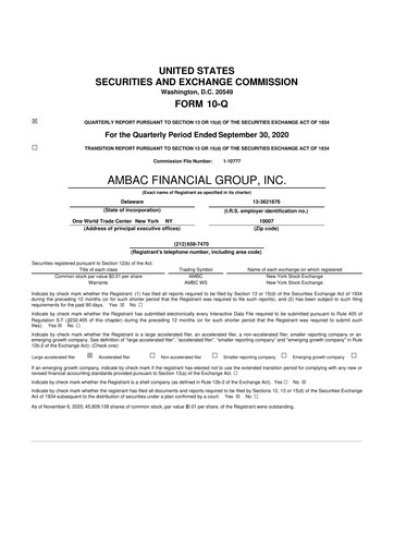 Thumbnail Octave Specialty Group 10-Q Quarterly Report FY2020 