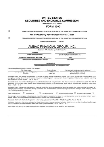 Thumbnail Octave Specialty Group 10-Q Quarterly Report FY2021 