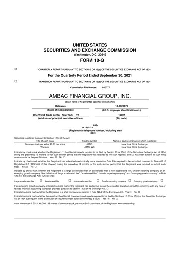 Thumbnail Octave Specialty Group 10-Q Quarterly Report FY2021 