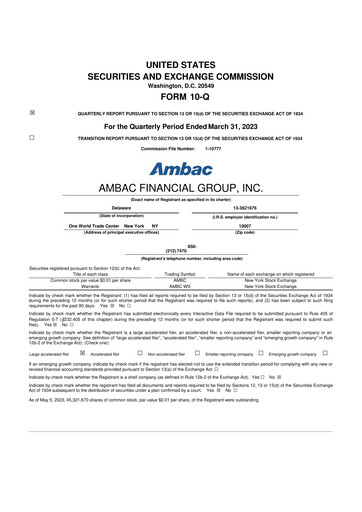 Thumbnail Octave Specialty Group 10-Q Quarterly Report FY2023 