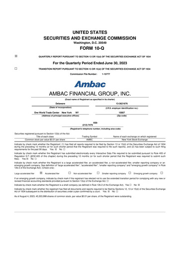 Thumbnail Octave Specialty Group 10-Q Quarterly Report FY2023 