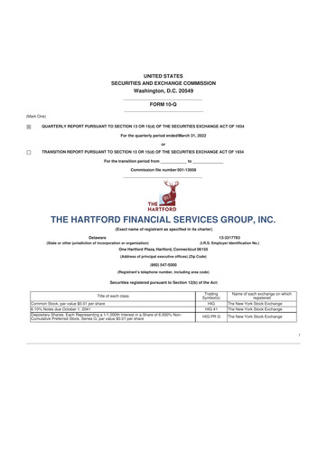 Vorschaubild The Hartford 10-Q Quartalsbericht 2022 