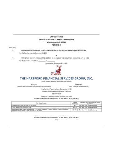 Thumbnail The Hartford 10-K Annual Report 2022